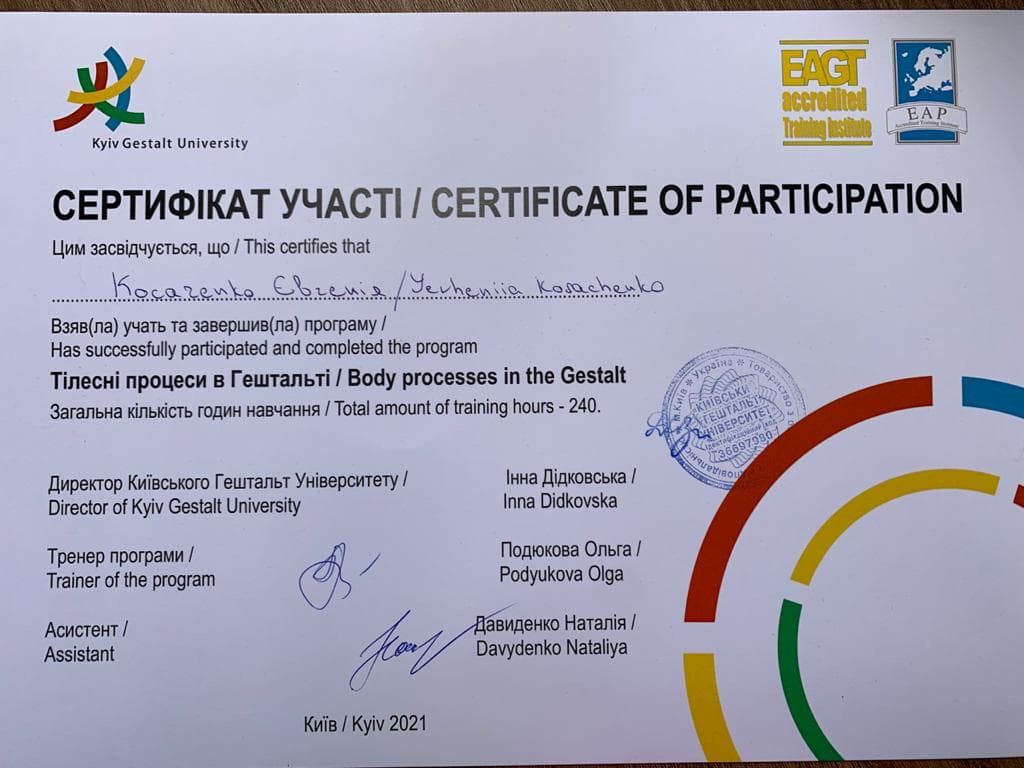 Диплом або сертифікат 5